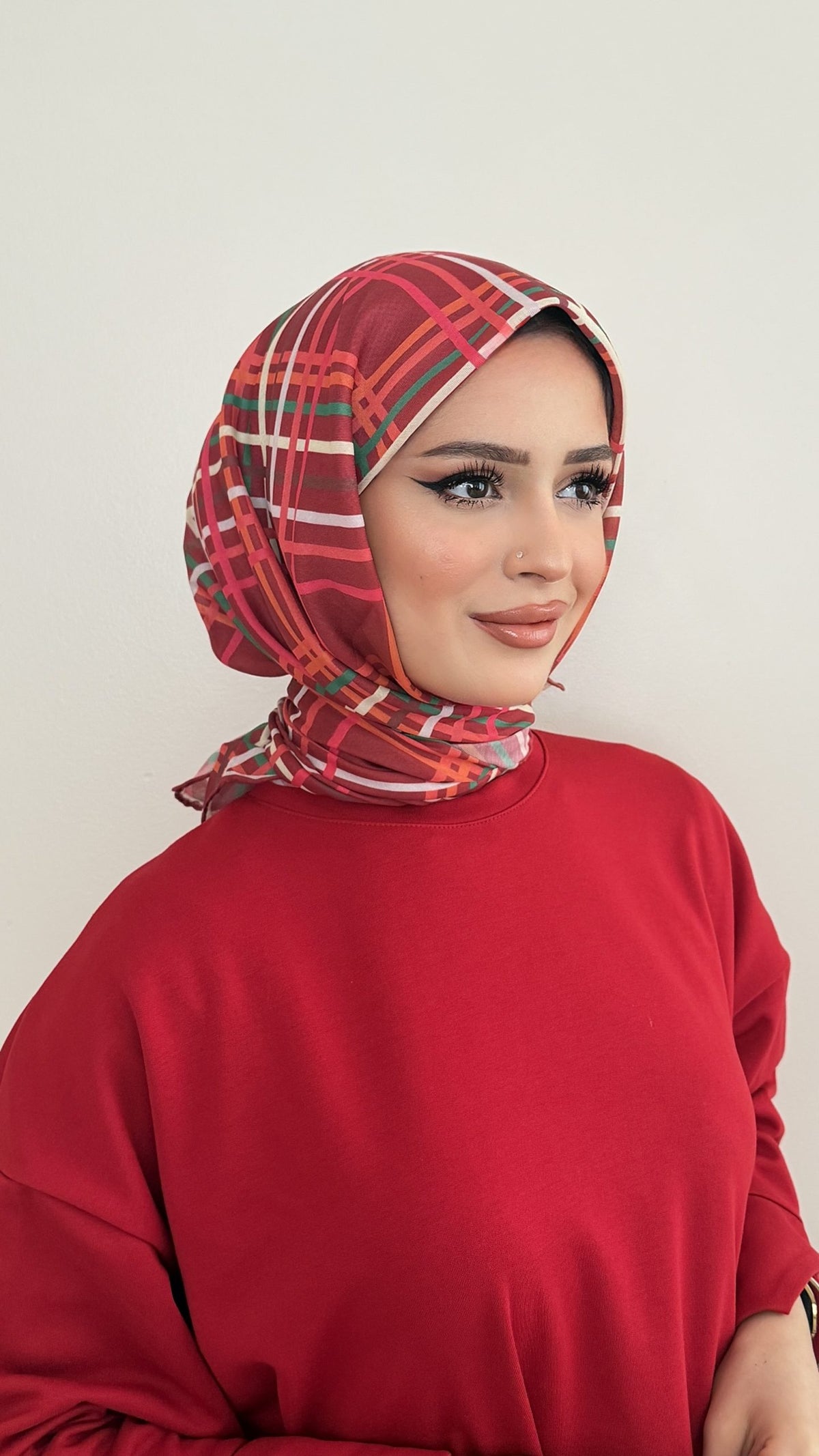 Riva Cotton Scarf Plaid 18