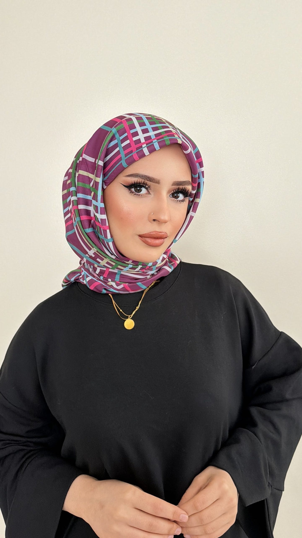 Riva Pamuk Eşarp Ekose 05