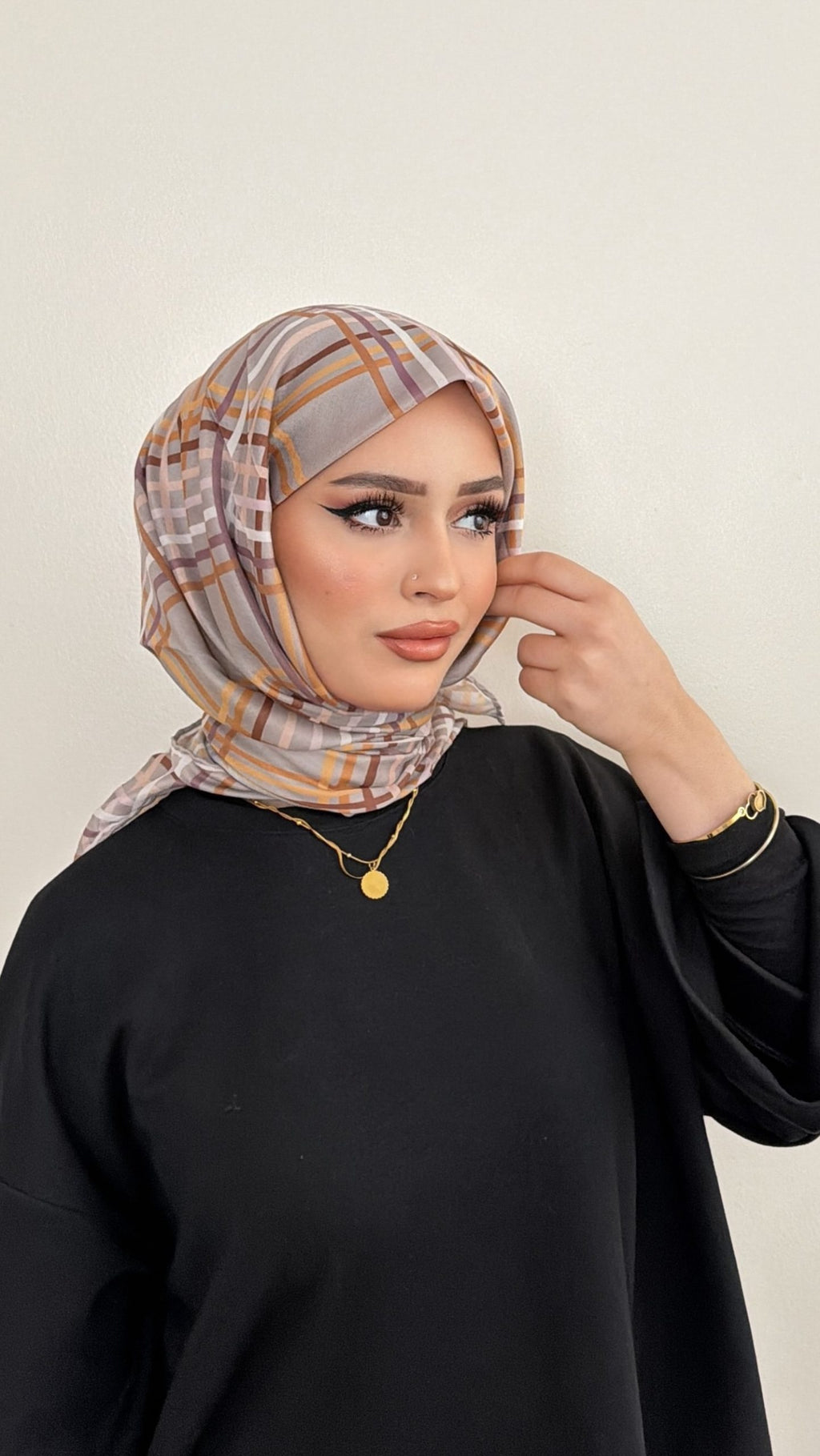 Riva Pamuk Eşarp Ekose 06