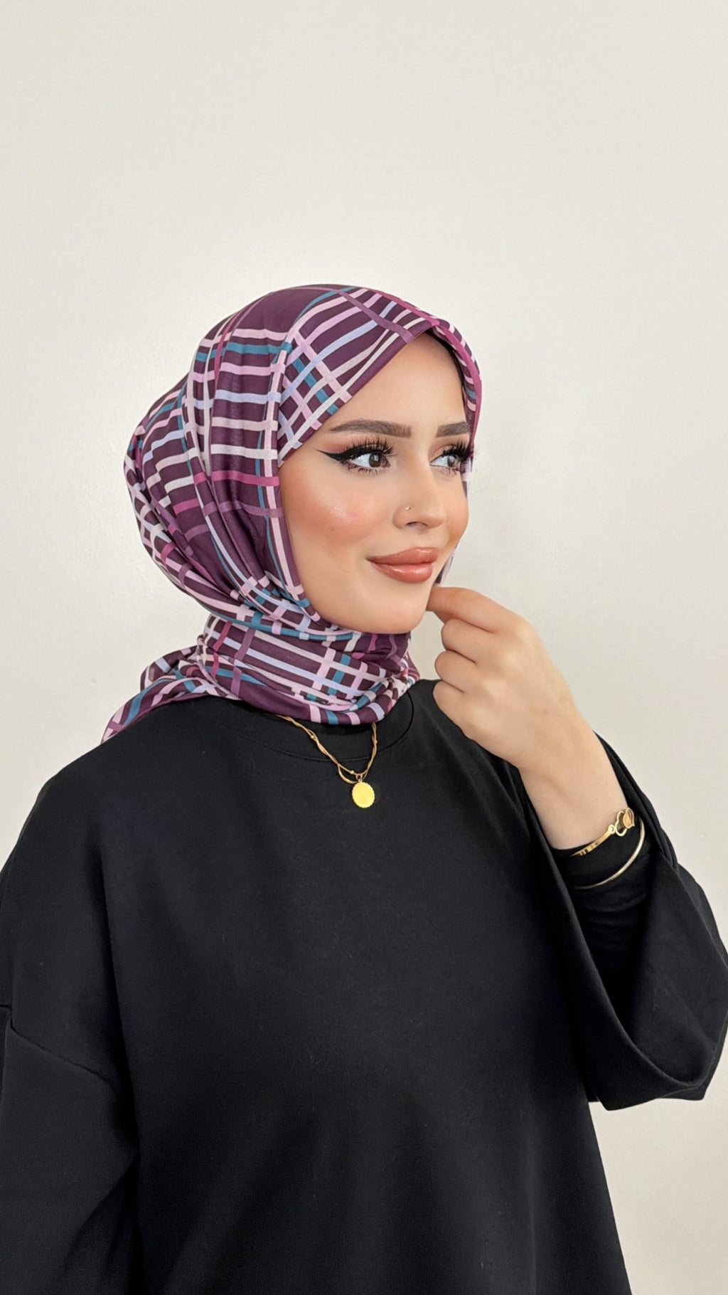 Riva Pamuk Eşarp Ekose 07