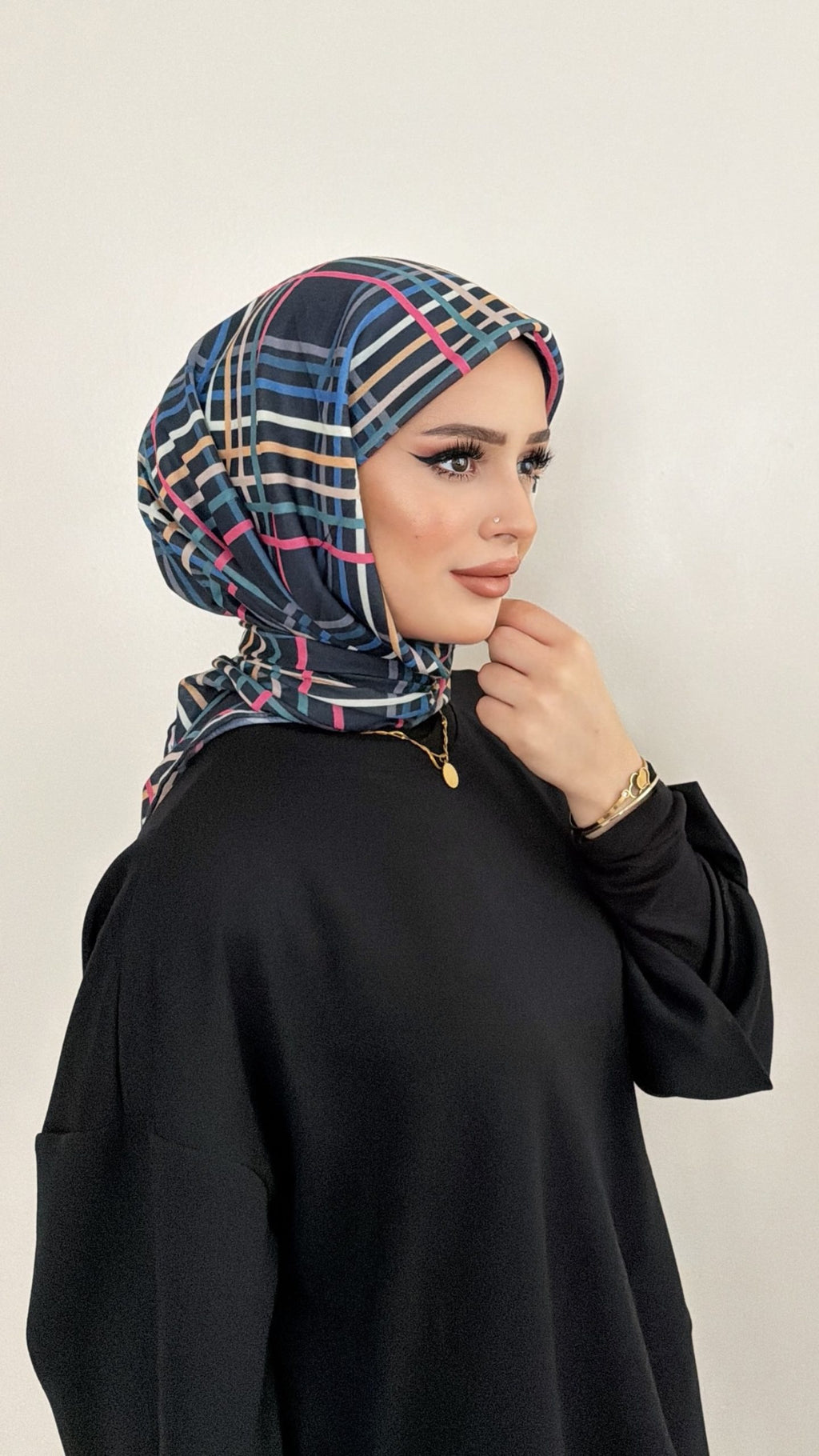 Riva Pamuk Eşarp Ekose 002