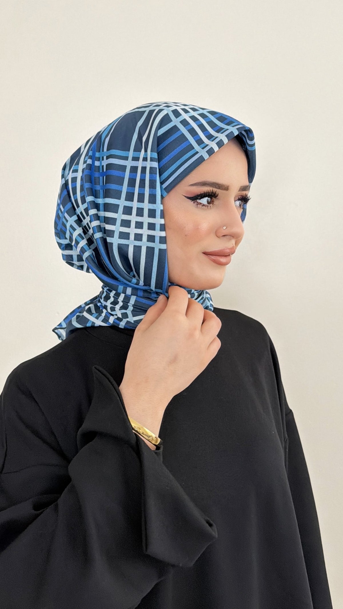 Riva Pamuk Eşarp Ekose 08