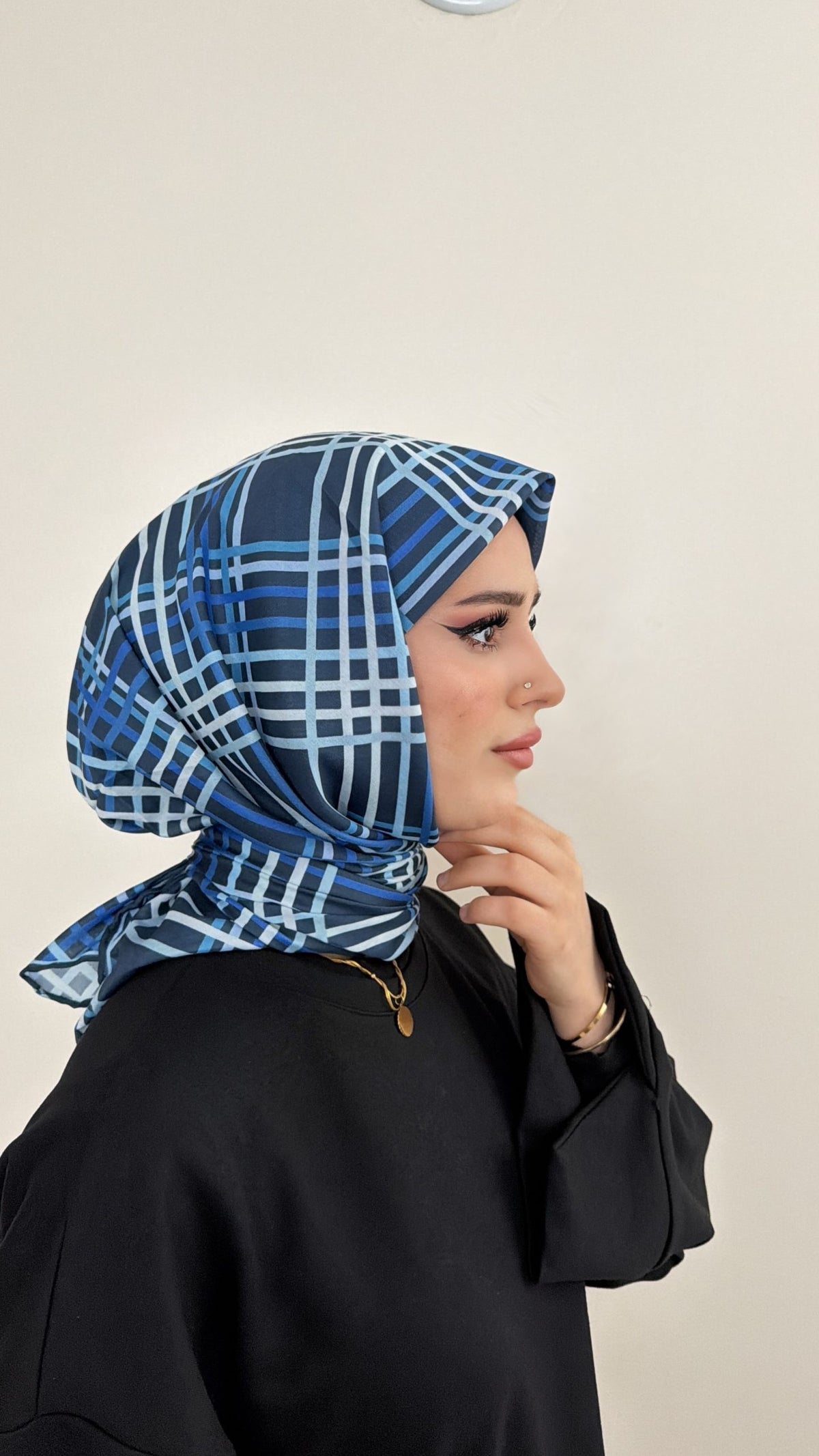 Riva Pamuk Eşarp Ekose 08