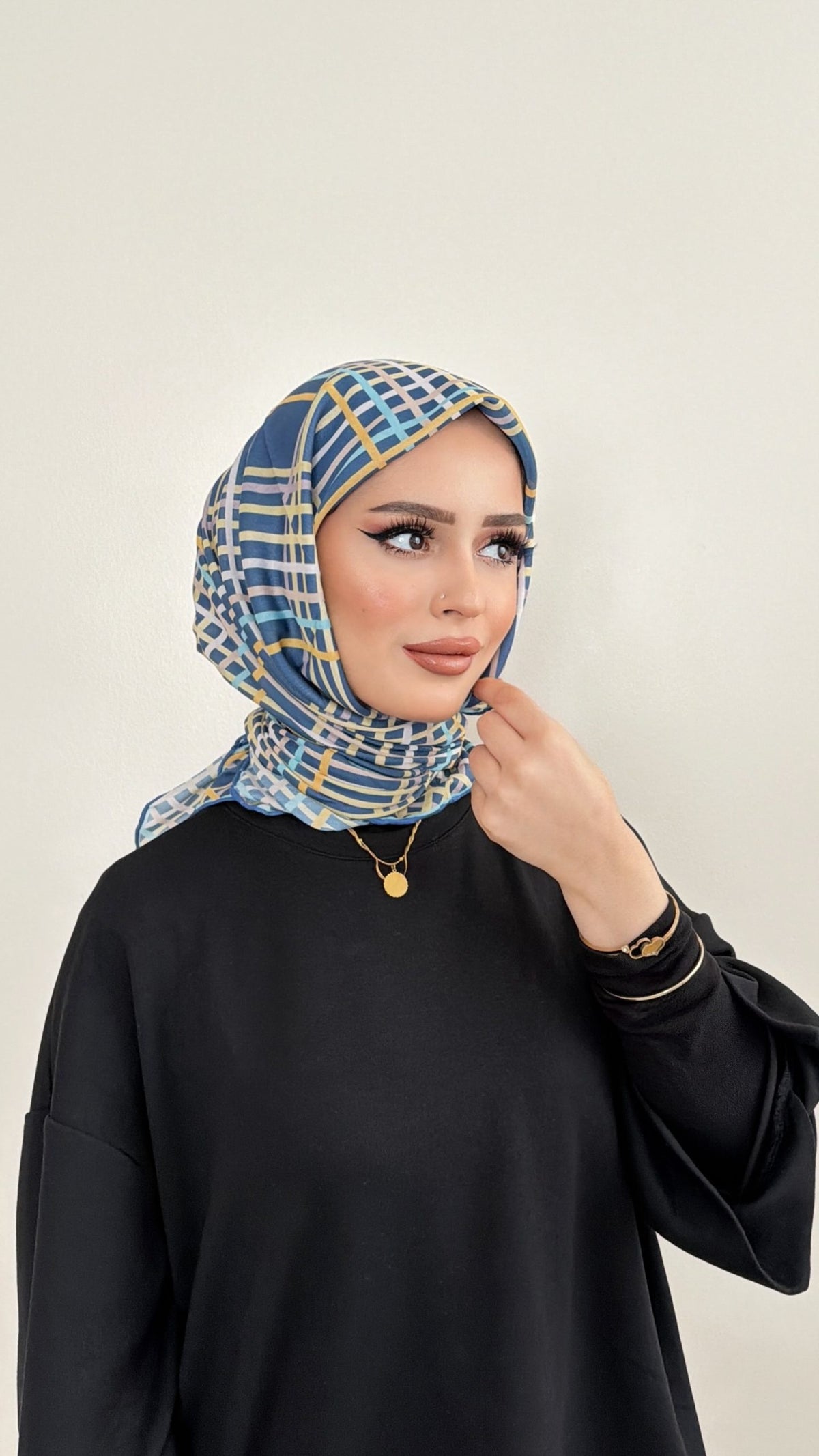 Riva Cotton Scarf Plaid 10