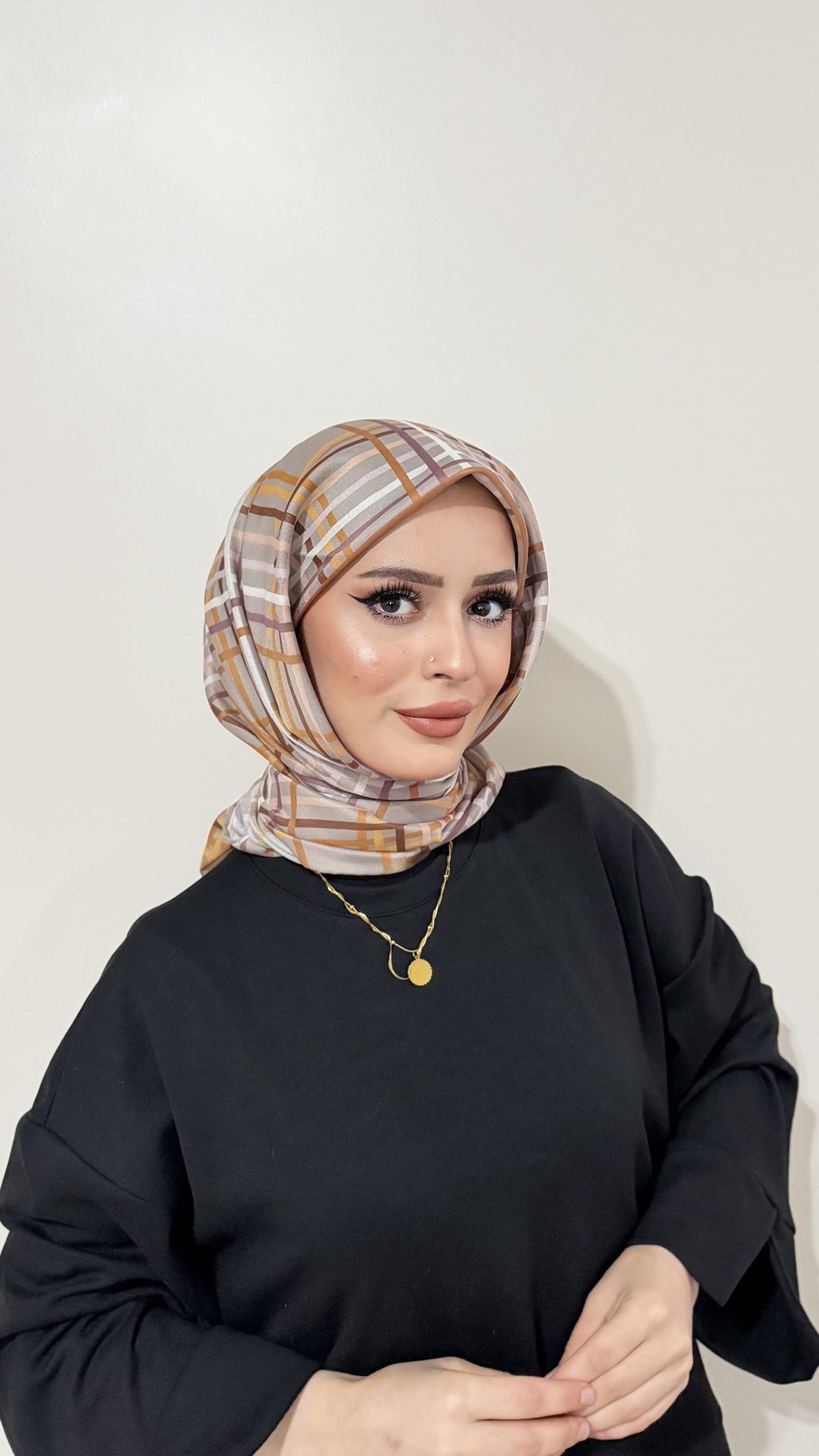 Riva Pamuk Eşarp Ekose 13