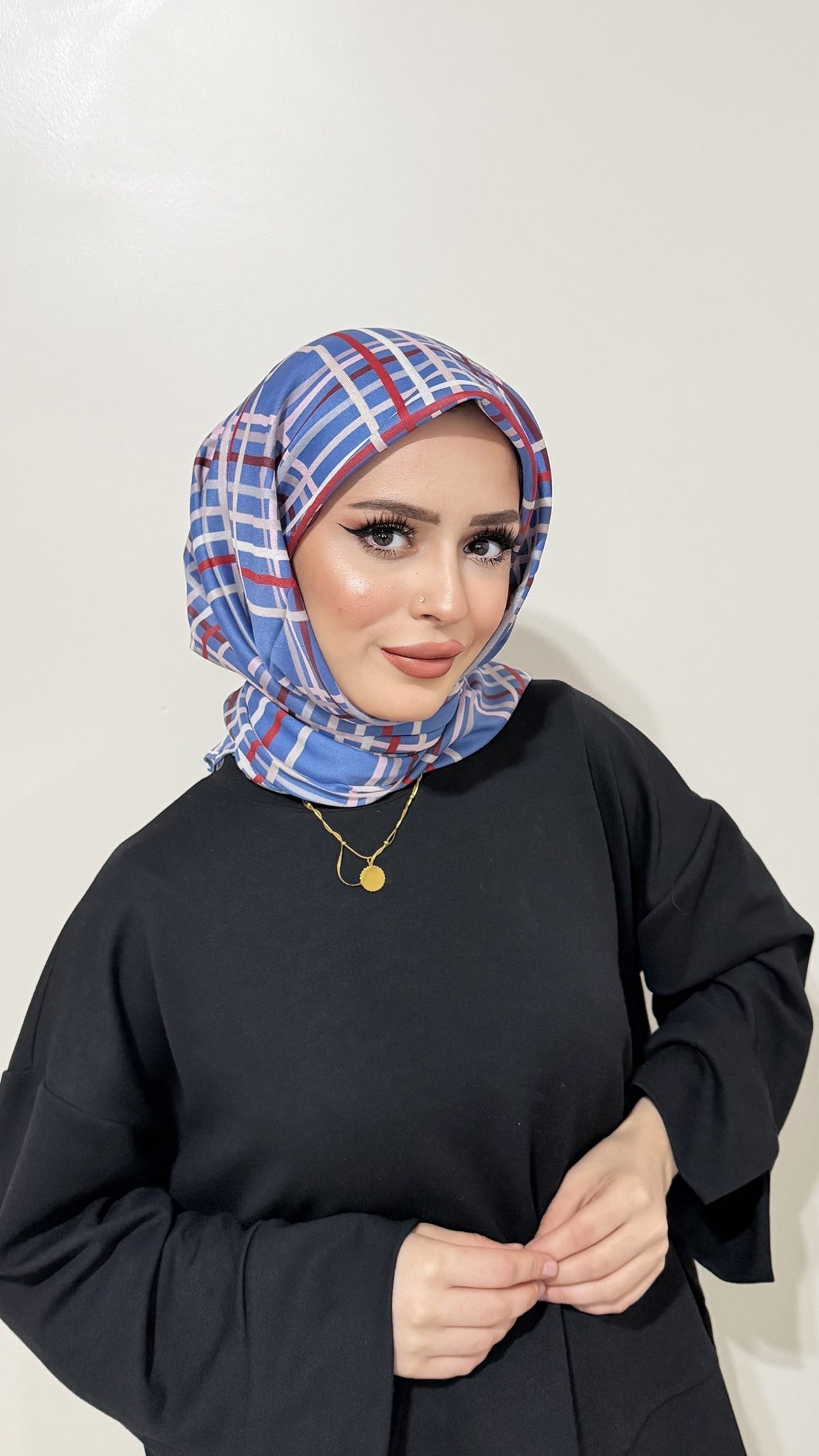 Riva Pamuk Eşarp Ekose 15