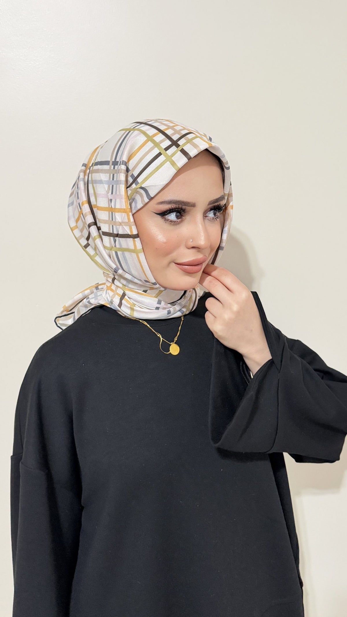Riva Pamuk Eşarp Ekose 17