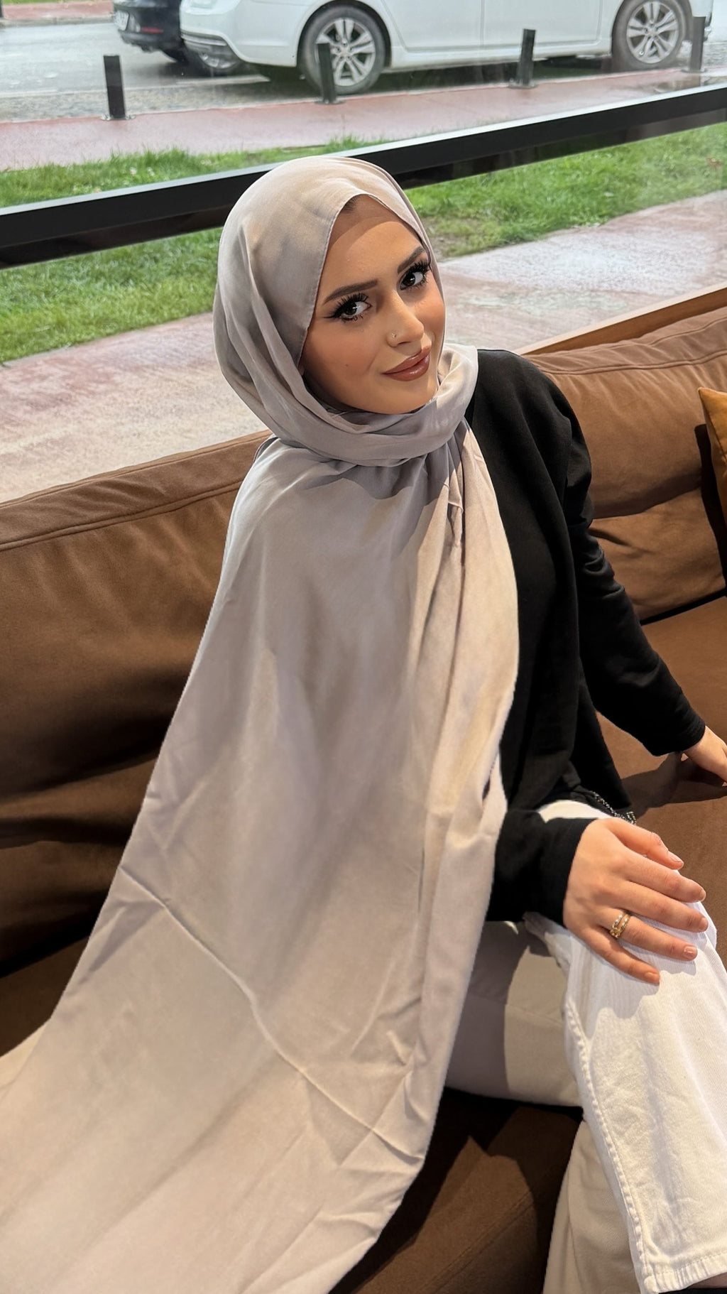 Organic Shawl – Grey