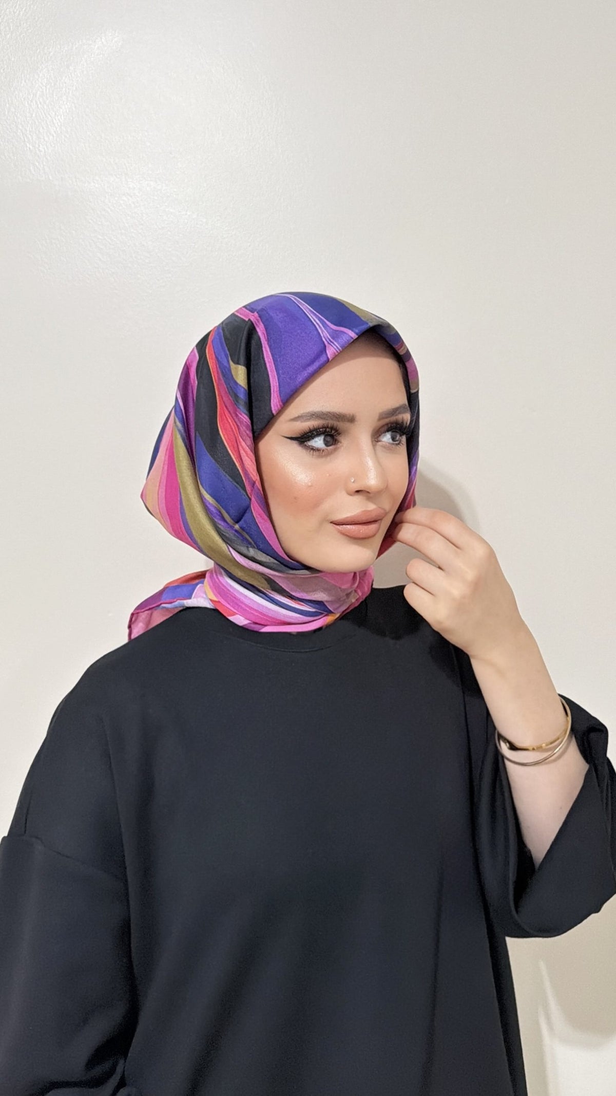Riva Cotton Scarf Rainbow 12