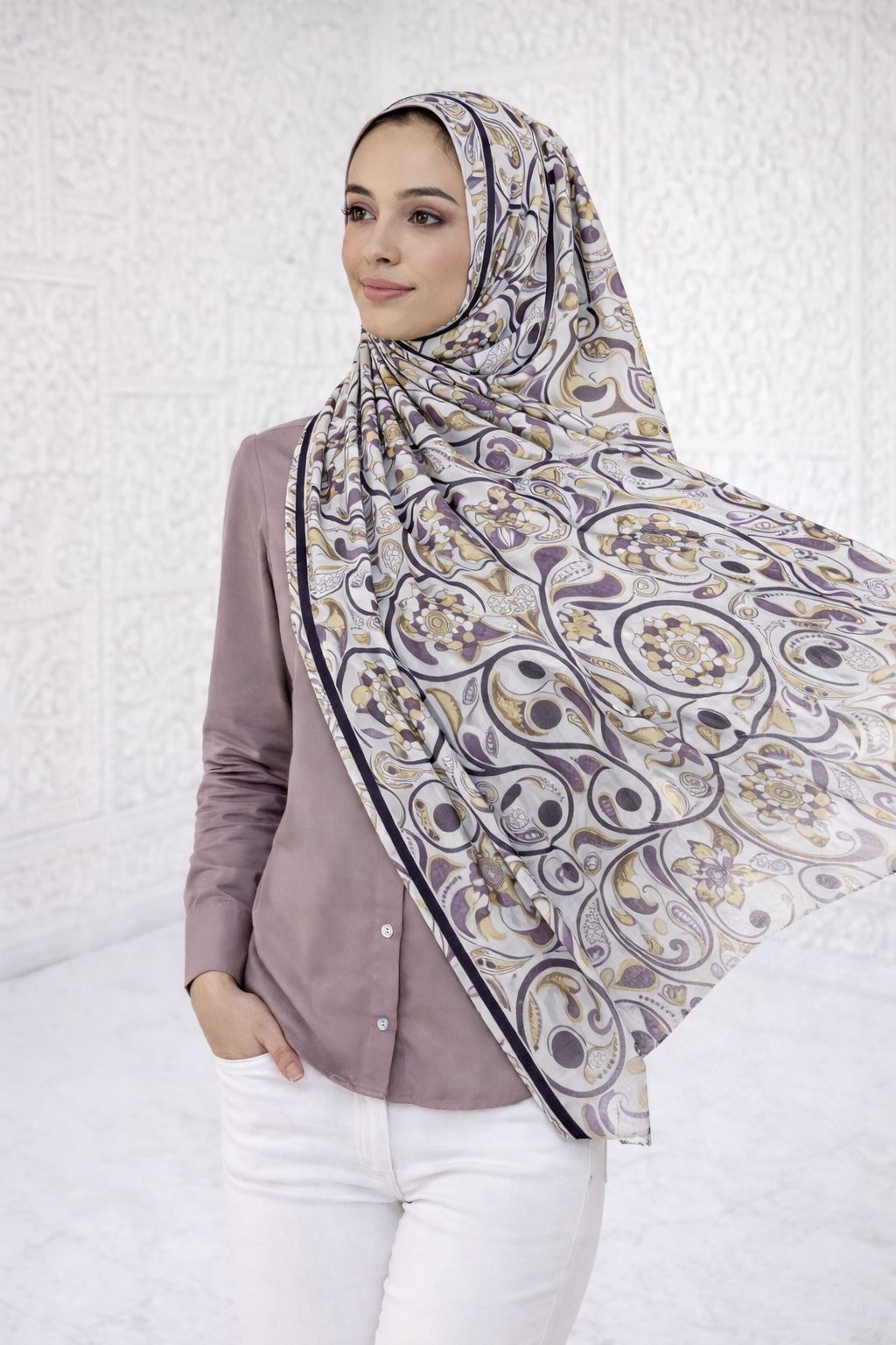 Bursa Silk Shawl Pattern 3 B2