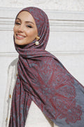 Patterned Ramie Shawl 02