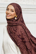 Patterned Ramie Shawl 05