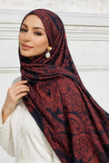Patterned Ramie Shawl 01