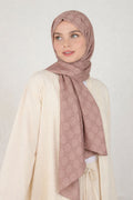Minimal Jacquard Cotton Ramie Shawl 07