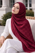 Minimal Jacquard Cotton Ramie Shawl 13