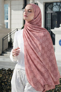 Minimal Jacquard Cotton Ramie Shawl 20