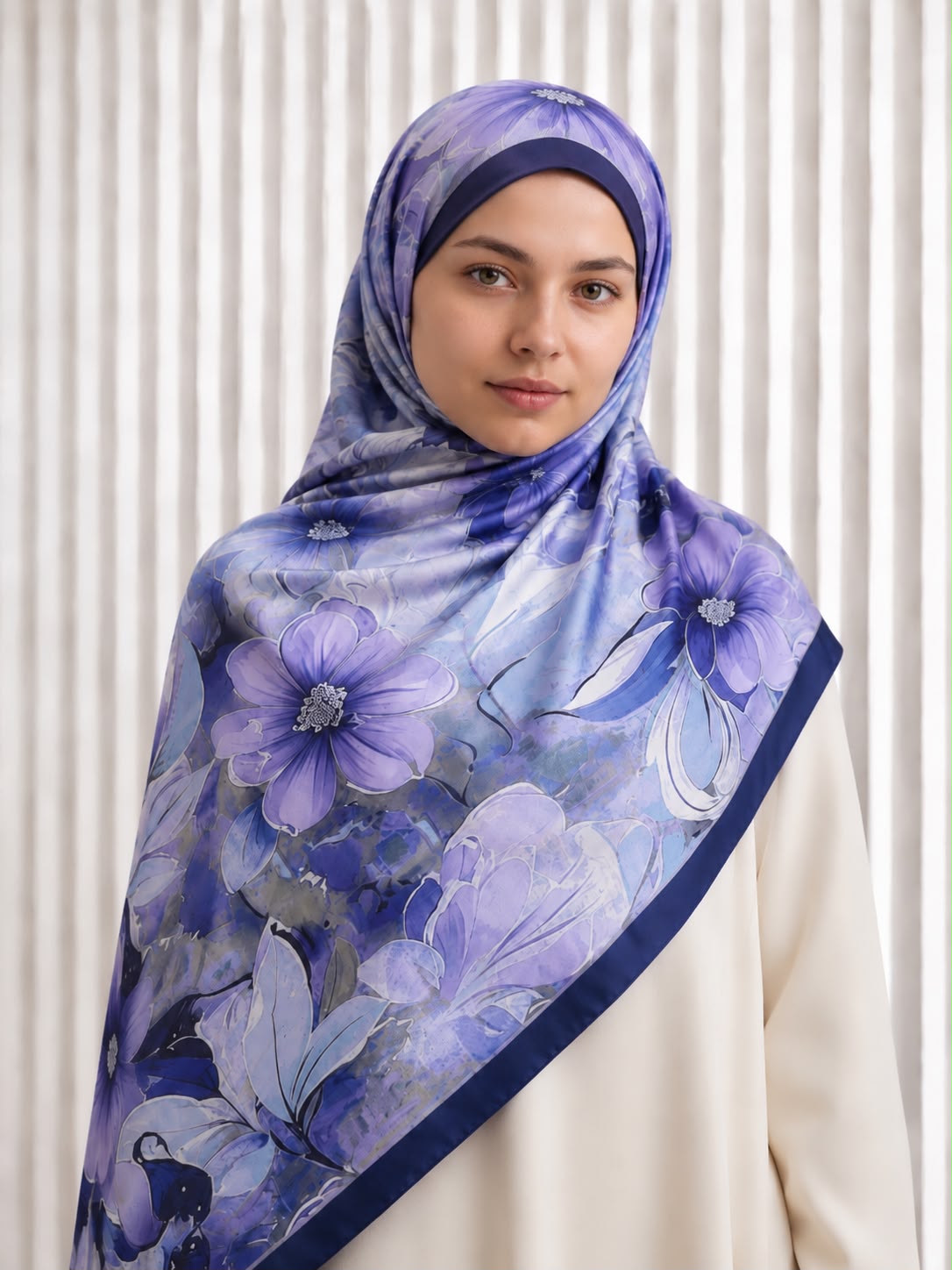 Riva Pamuklu Soft Şal-Flower 01