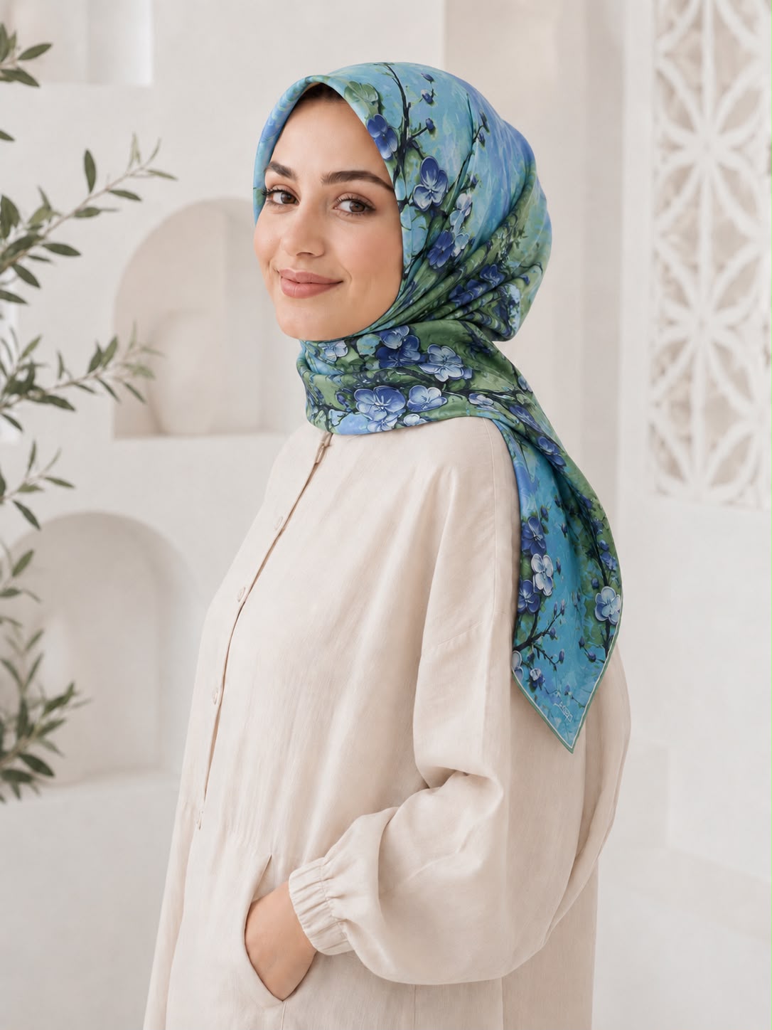 Riva Cotton Scarf Van Gogh 10